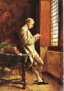 Ernest Meissonier The Reader in White oil painting picture wholesale